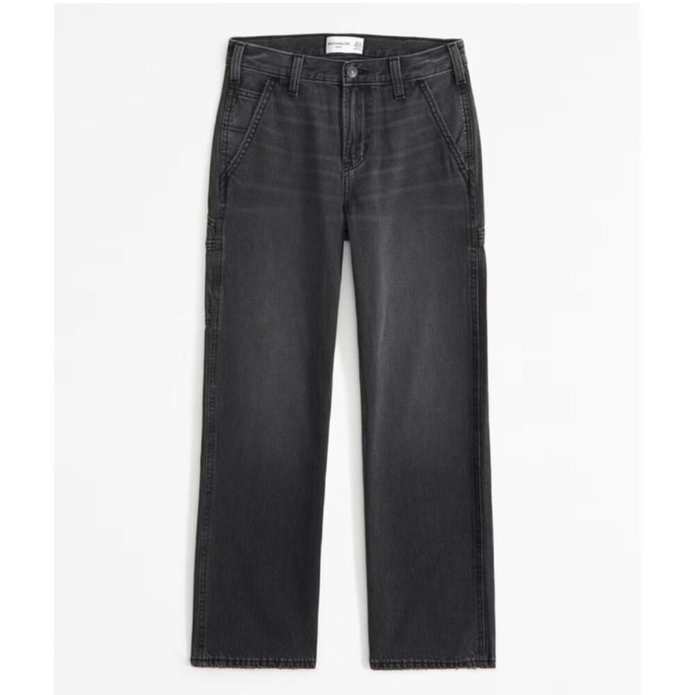 Abercrombie Kids Charcoal Carpenter Jeans – Size 7/8
